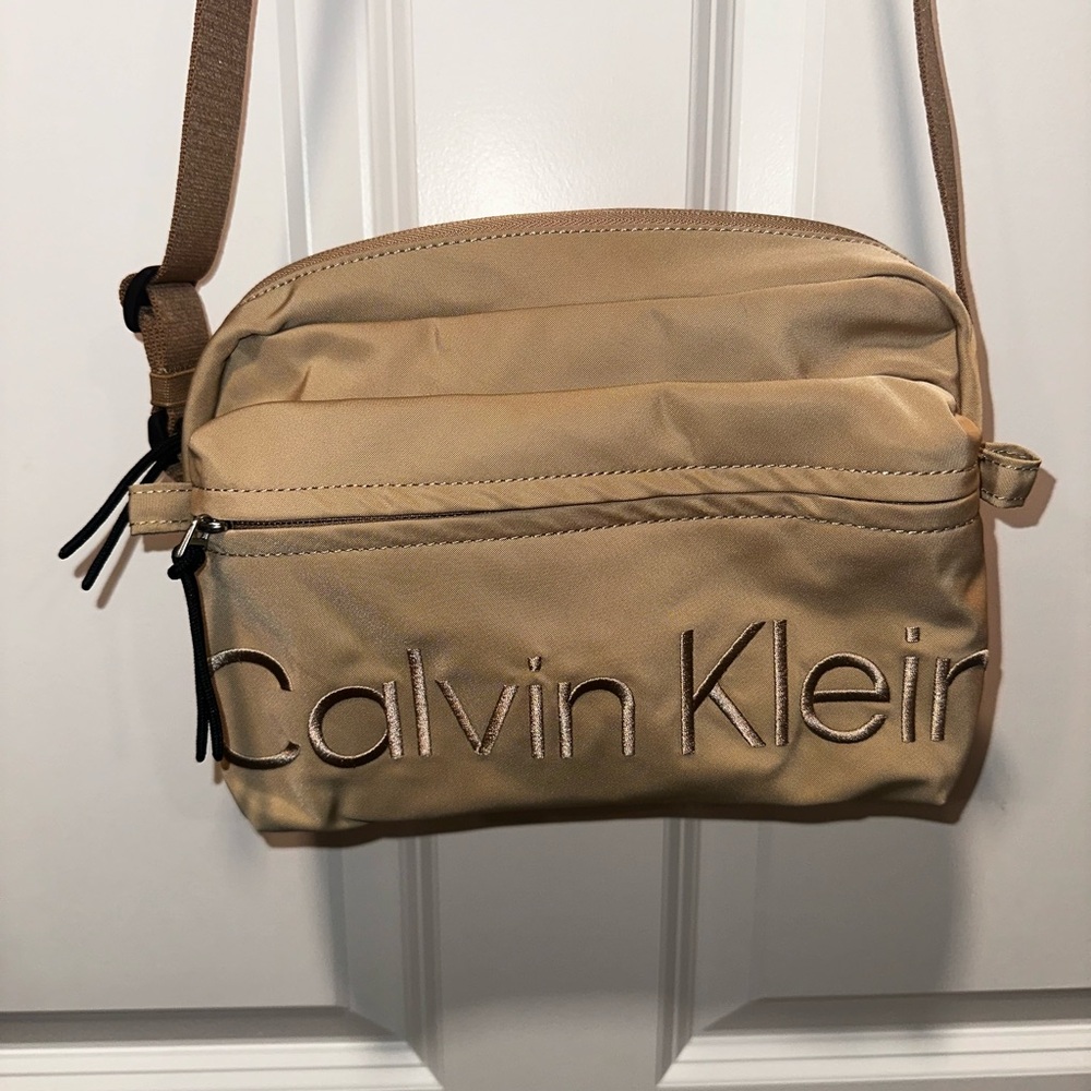Calvin Klein Beige Messenger Bag